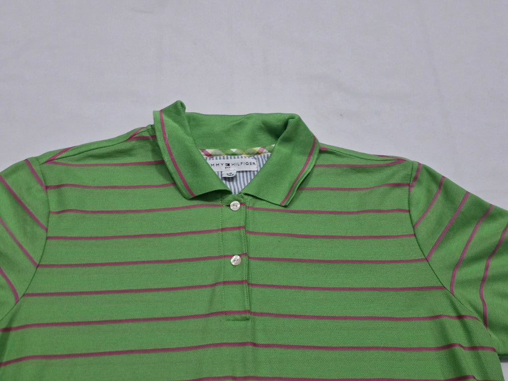Playera Tommy Hilfiger De Mujer Talla Grande Verde/rosa