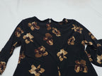 Vestido Tommy Hilfiger Mujer Talla 14 Negro Con Flores Cafe