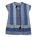 Vestido Corto Vineyard Vines Mujer Grande Azul Con Lineas