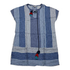 Vestido Corto Vineyard Vines Mujer Grande Azul Con Lineas