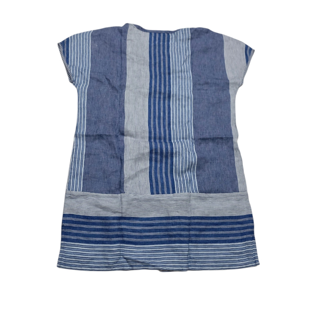 Vestido Corto Vineyard Vines Mujer Grande Azul Con Lineas