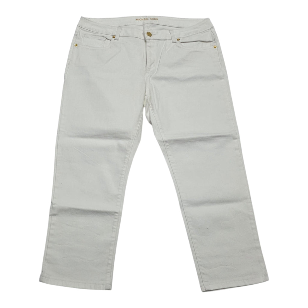 Pantalon Michael Kors De Mujer Talla 12 Color Blanco