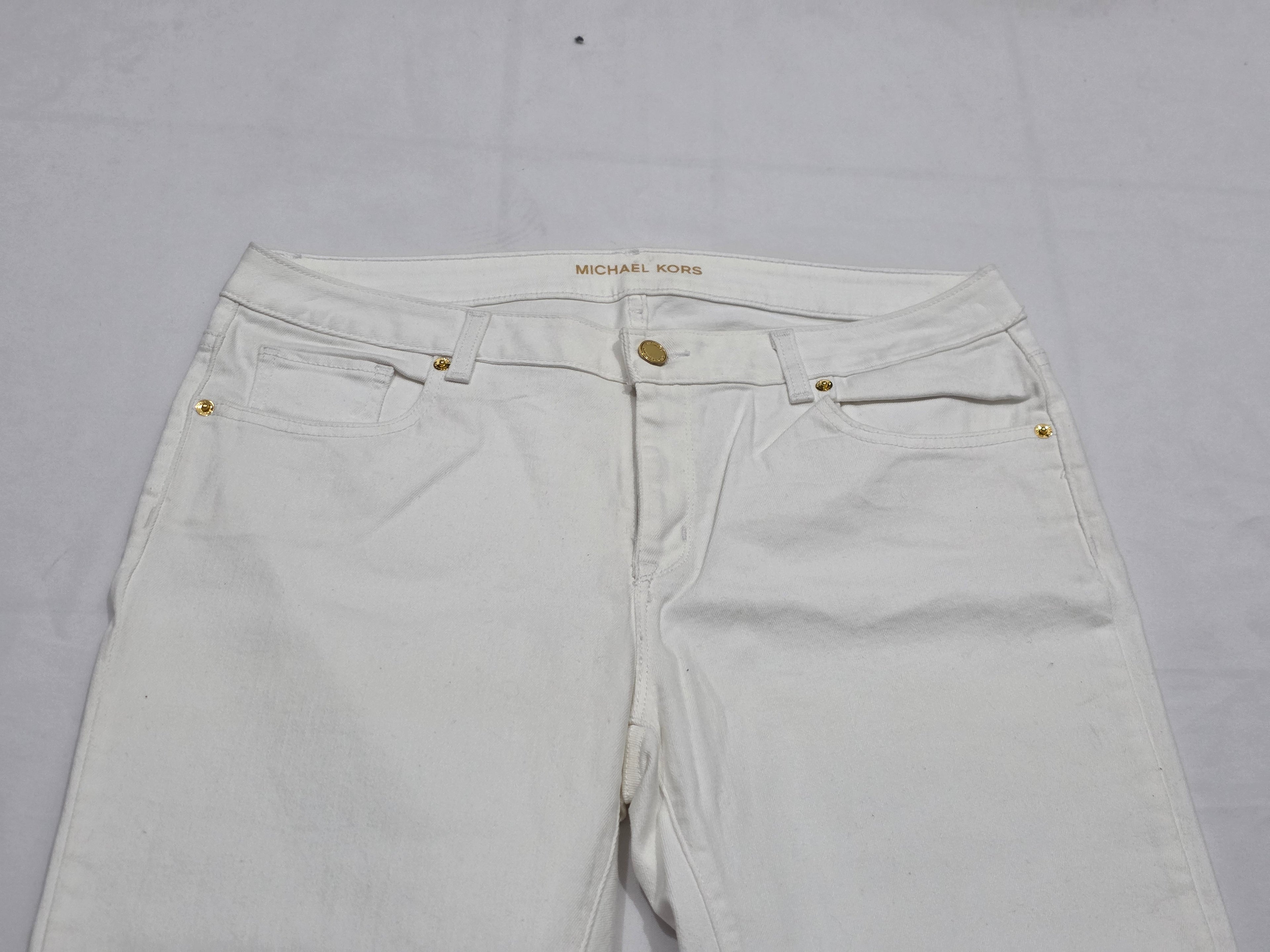 Pantalon Michael Kors De Mujer Talla 12 Color Blanco