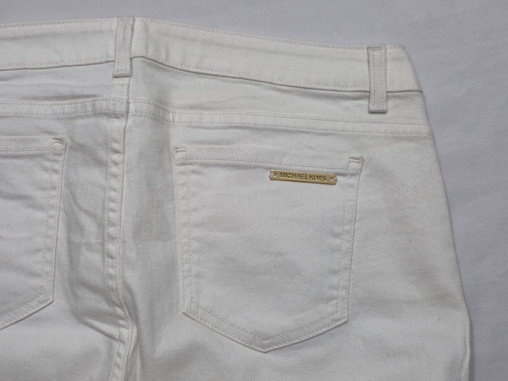 Pantalon Michael Kors De Mujer Talla 12 Color Blanco
