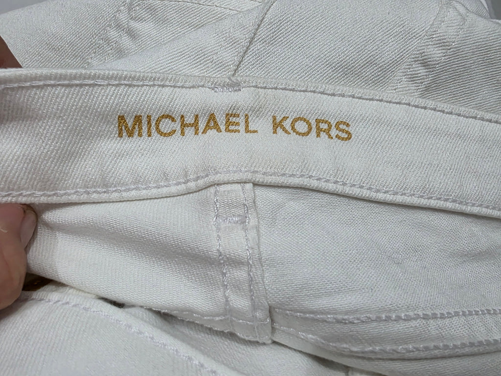 Pantalon Michael Kors De Mujer Talla 12 Color Blanco