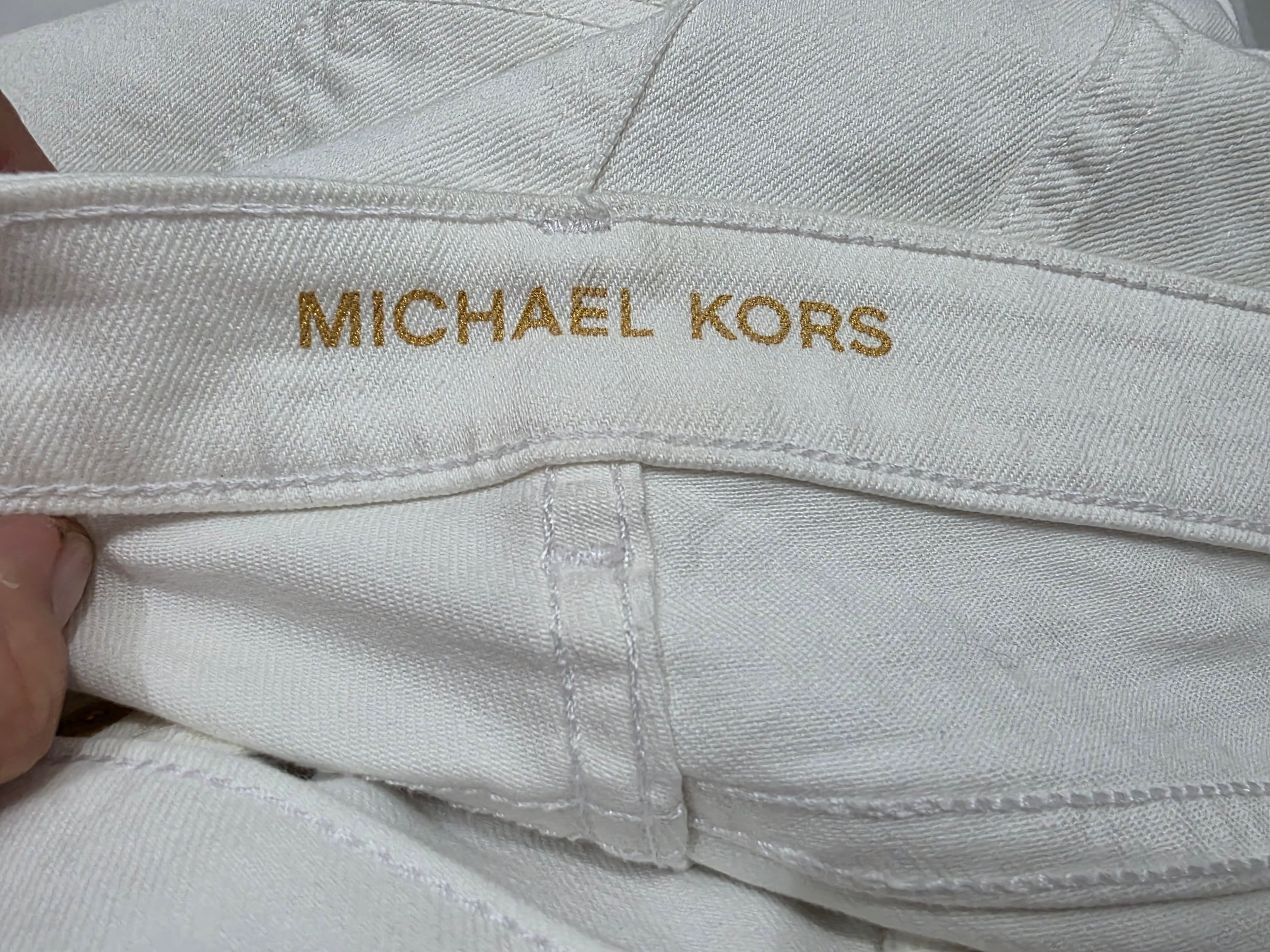 Pantalon Michael Kors De Mujer Talla 12 Color Blanco