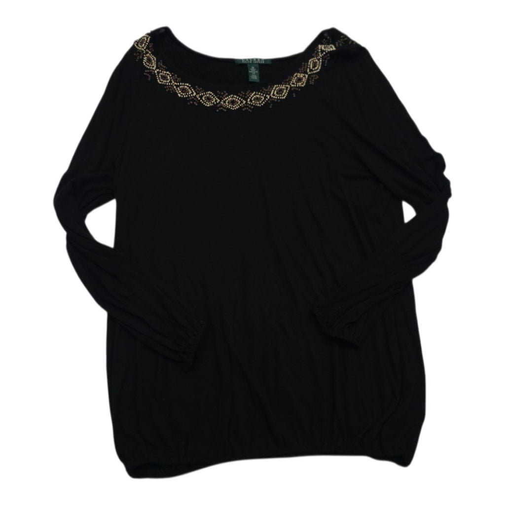 Bluson Ralph Lauren De Mujer Talla Chica Negra Manga Larga