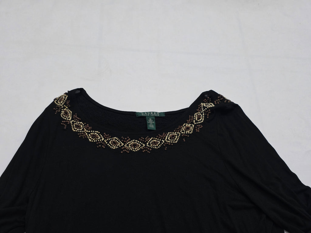 Bluson Ralph Lauren De Mujer Talla Chica Negra Manga Larga