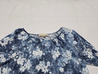 Blusa Michael Kors De Mujer Mediana Azul Acero Floreada