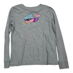Playera Vineyard Vines Mujer Talla Mediana Gris Manga Larga