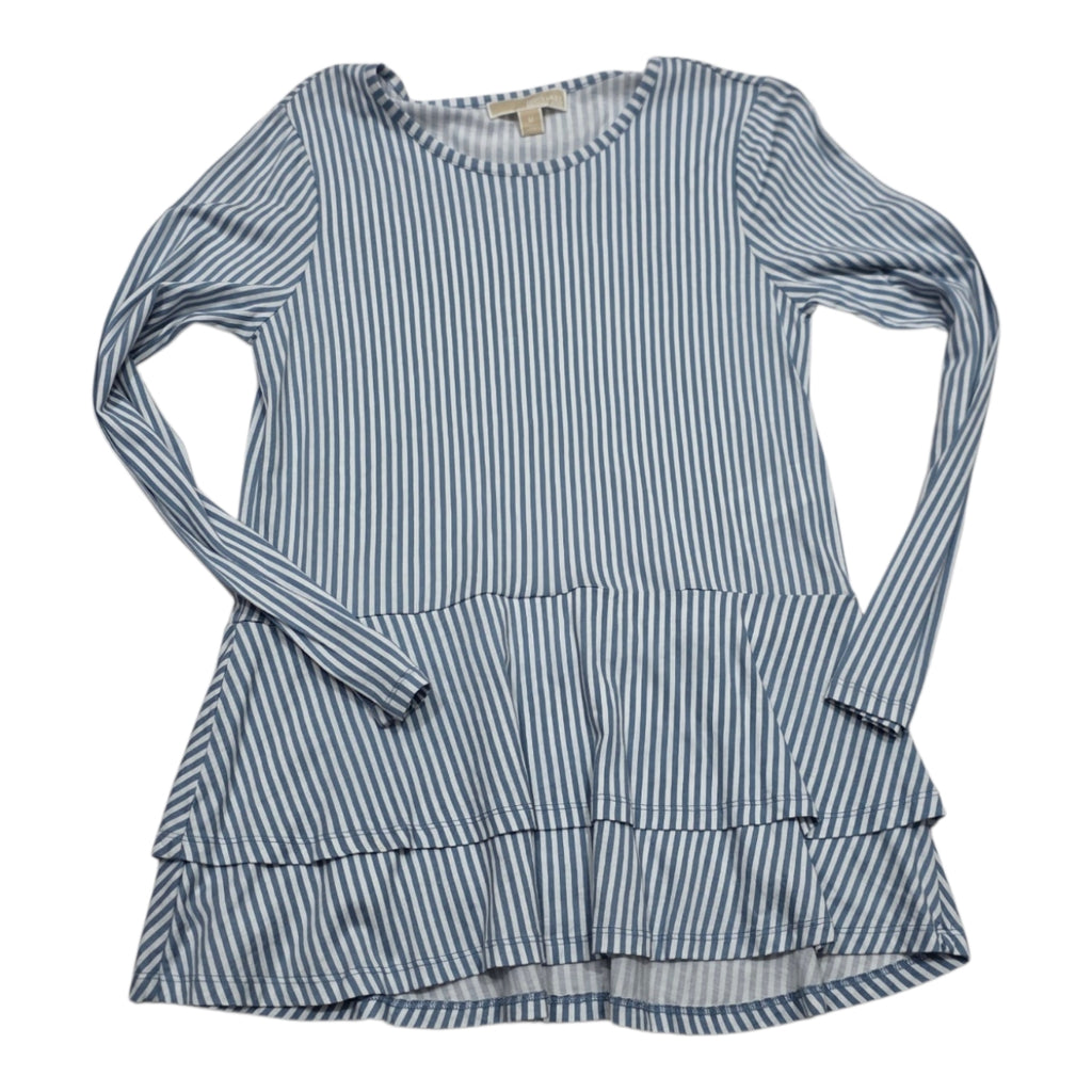 Blusa Michael Kors Rayada Azul/blanco Mediana
