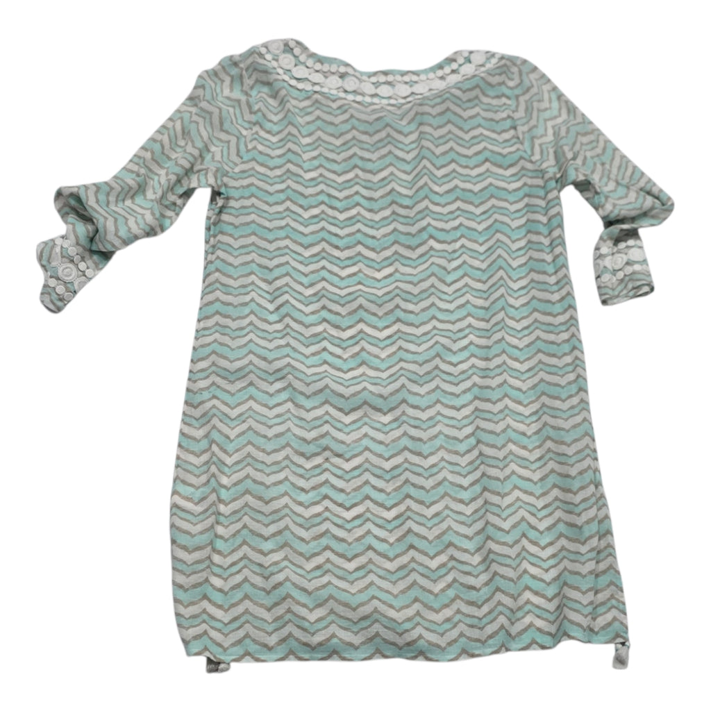 Bluson Vineyard Vines Gris/verde Mediana De Mujer