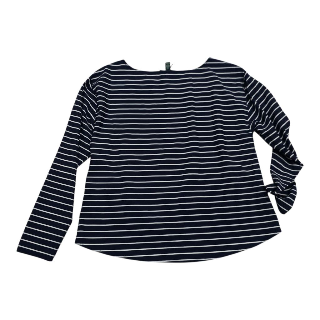Blusa Ralph Lauren Mediana Azul/blanco Rayada