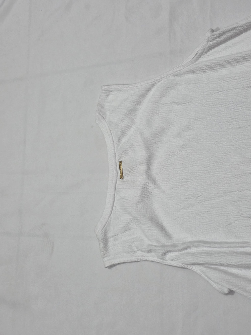 Blusa Michael Kors Mujer Talla Chica Color Blanco Sin Manga