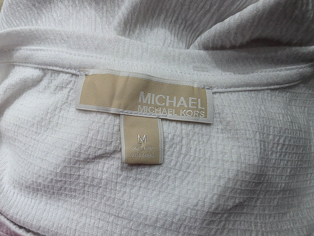 Blusa Michael Kors Mujer Talla Chica Color Blanco Sin Manga