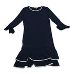 Vestido Michael Kors Azul Marino Olanes Talla Chica Mujer