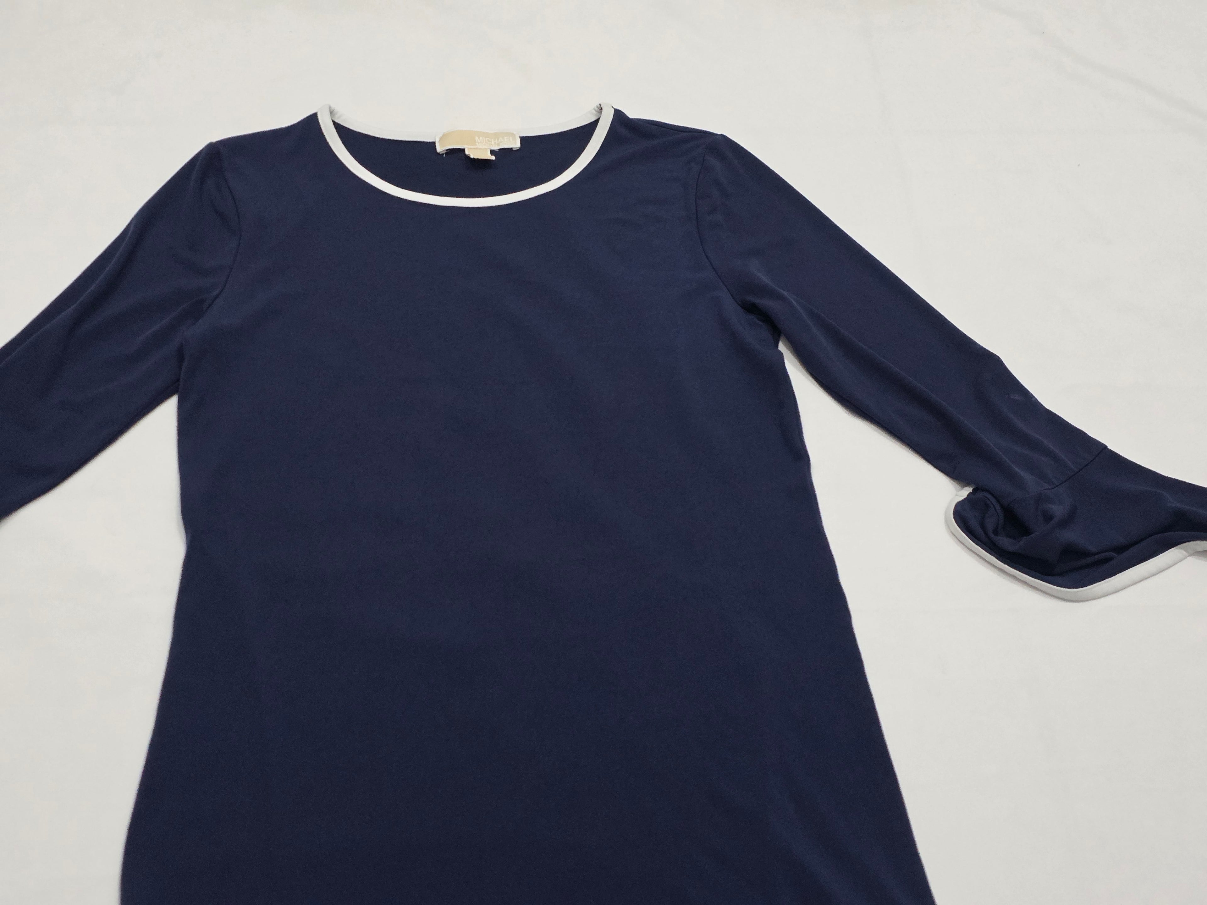 Vestido Michael Kors Azul Marino Olanes Talla Chica Mujer