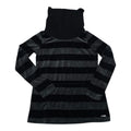 Sueter Alto Calvin Klein De Mujer Terciopelo Gris Rayado