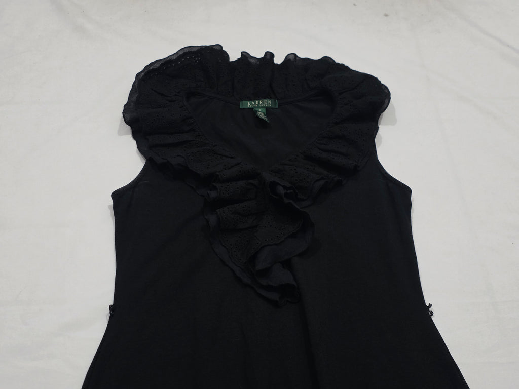Vestido De Encaje Ralph Lauren Mujer Talla Chica Sin Mangas
