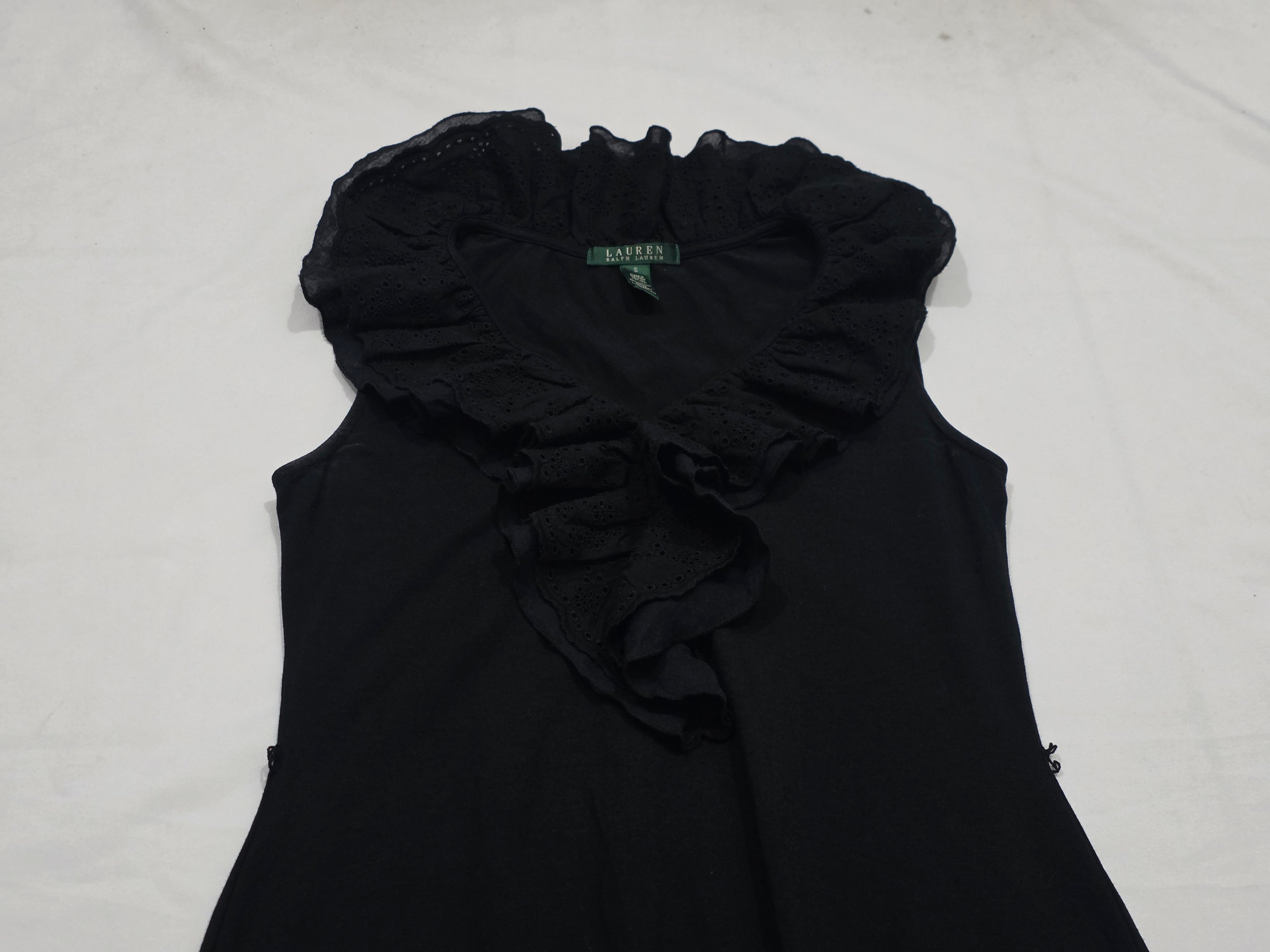 Vestido De Encaje Ralph Lauren Mujer Talla Chica Sin Mangas