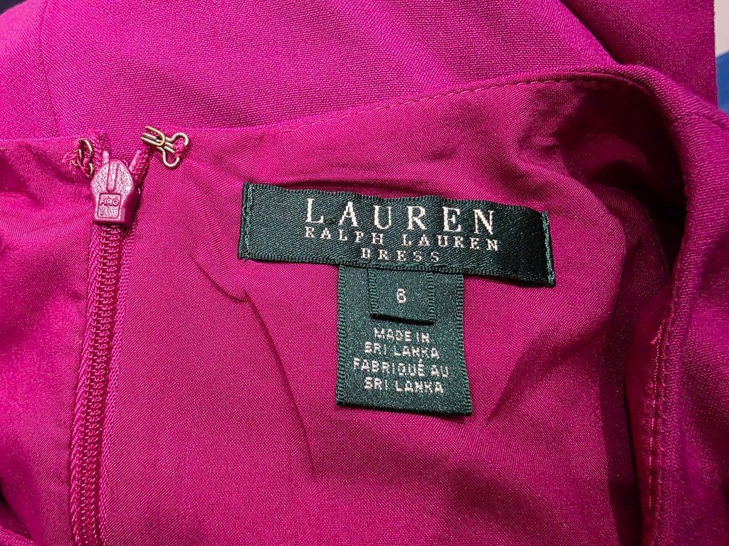 Vestido Ralph Lauren Bugambilia Mujer Talla 6 Sin Manga