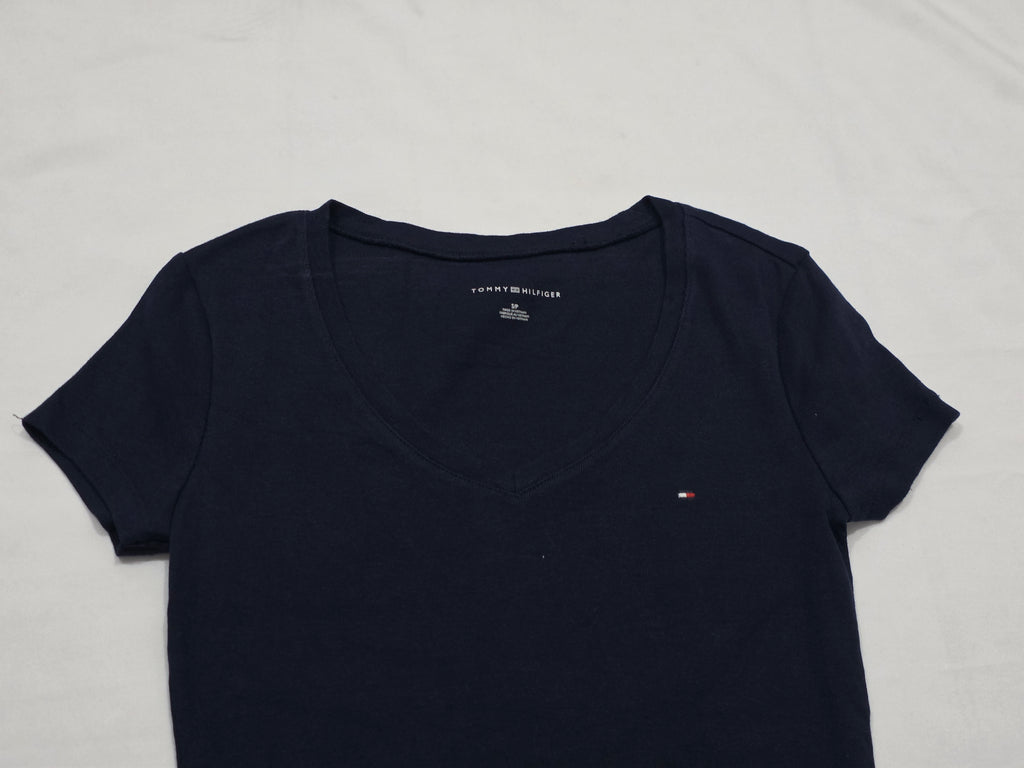 Playera Tommy Hilfiger Mujer Chica Azul Oscuro Manga Corta