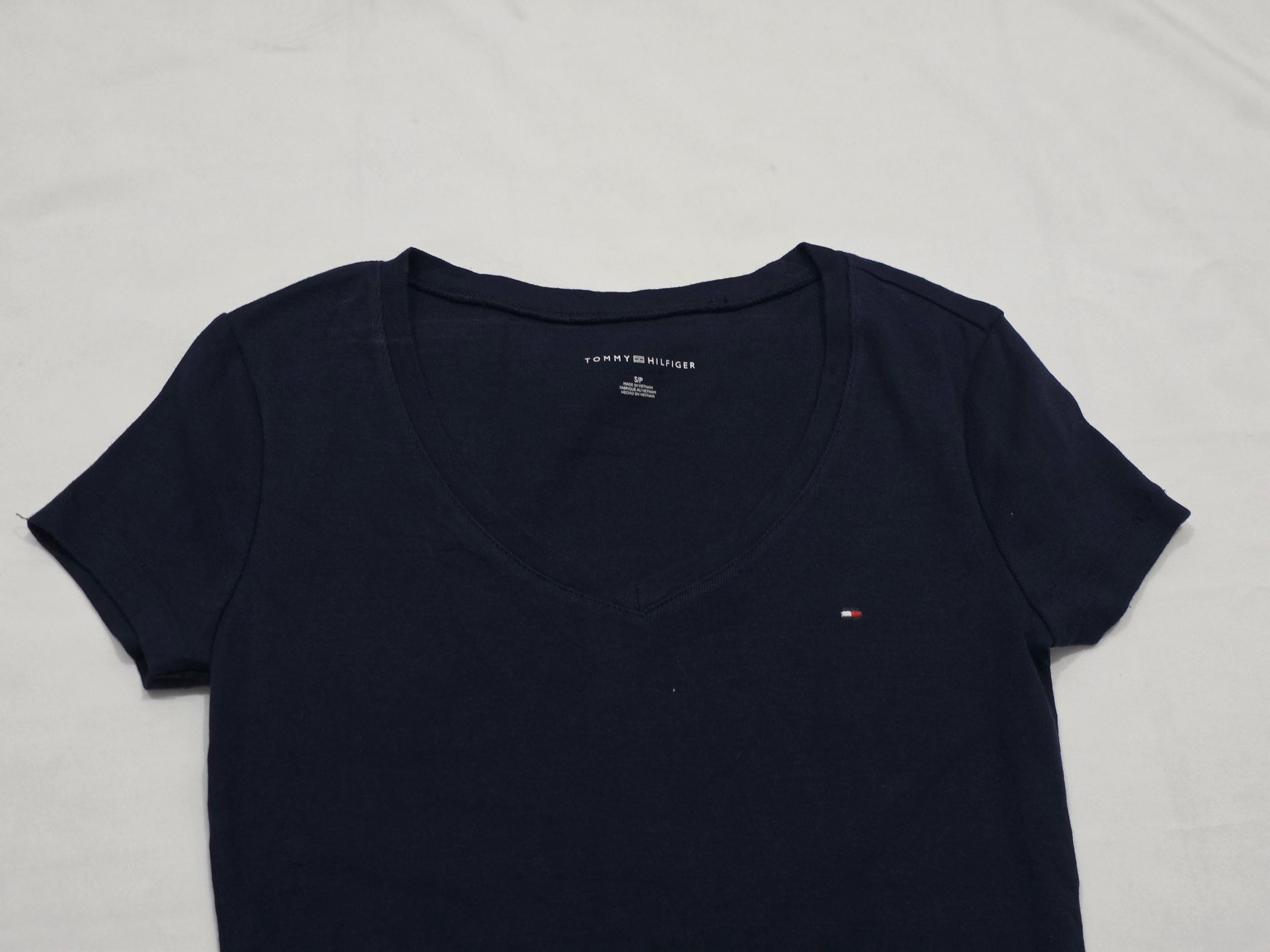 Playera Tommy Hilfiger Mujer Chica Azul Oscuro Manga Corta