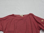 Blusa Michael Kors Naranja Florecidas Talla Chica