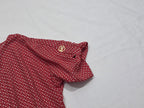 Blusa Michael Kors Naranja Florecidas Talla Chica