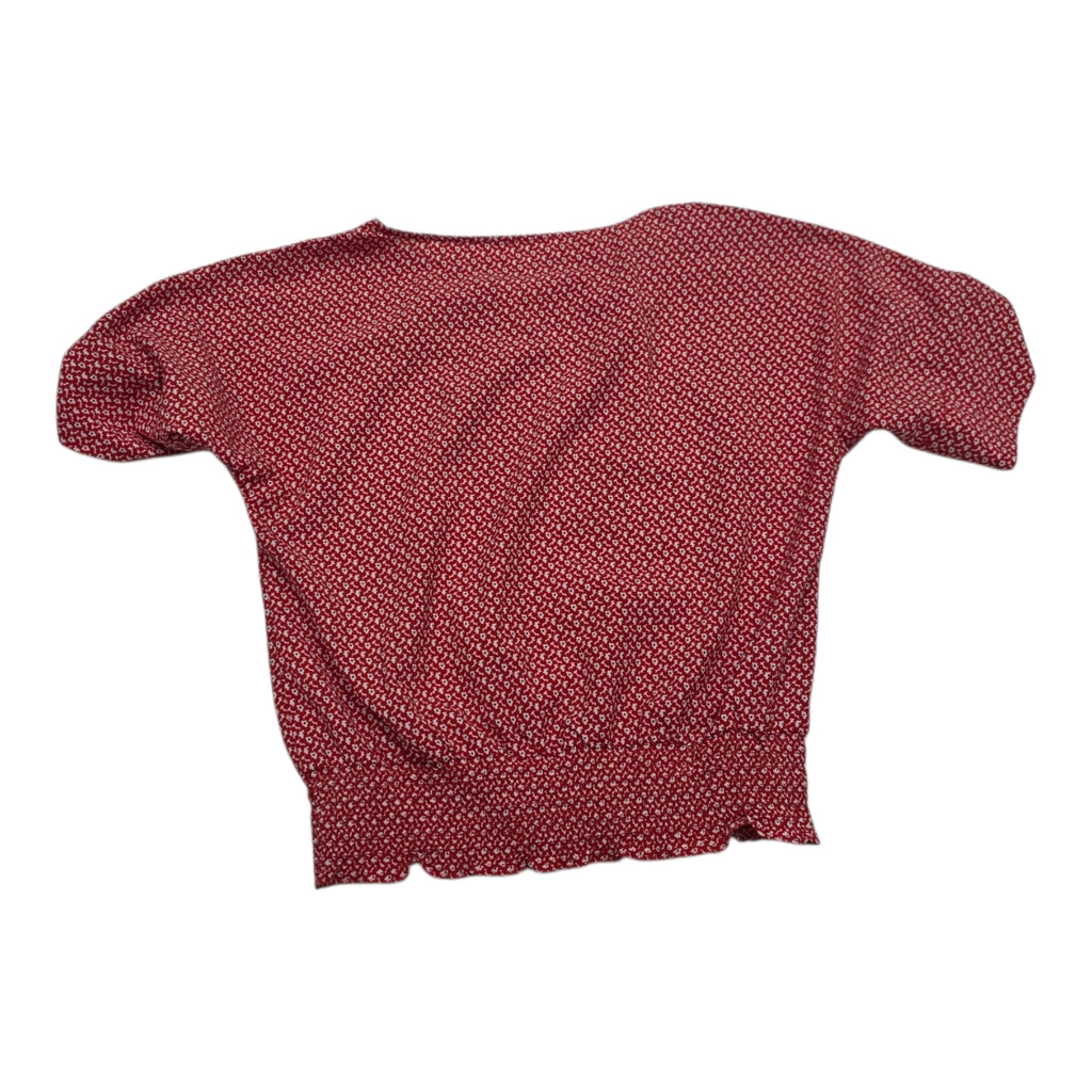 Blusa Michael Kors Naranja Florecidas Talla Chica