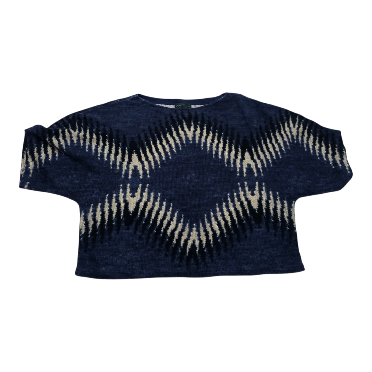 Sueter Corto Ralph Lauren De Mujer Talla Chica Azul Con Cafe