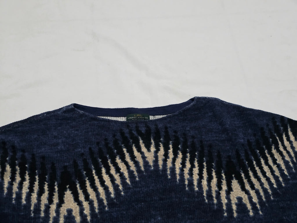 Sueter Corto Ralph Lauren De Mujer Talla Chica Azul Con Cafe