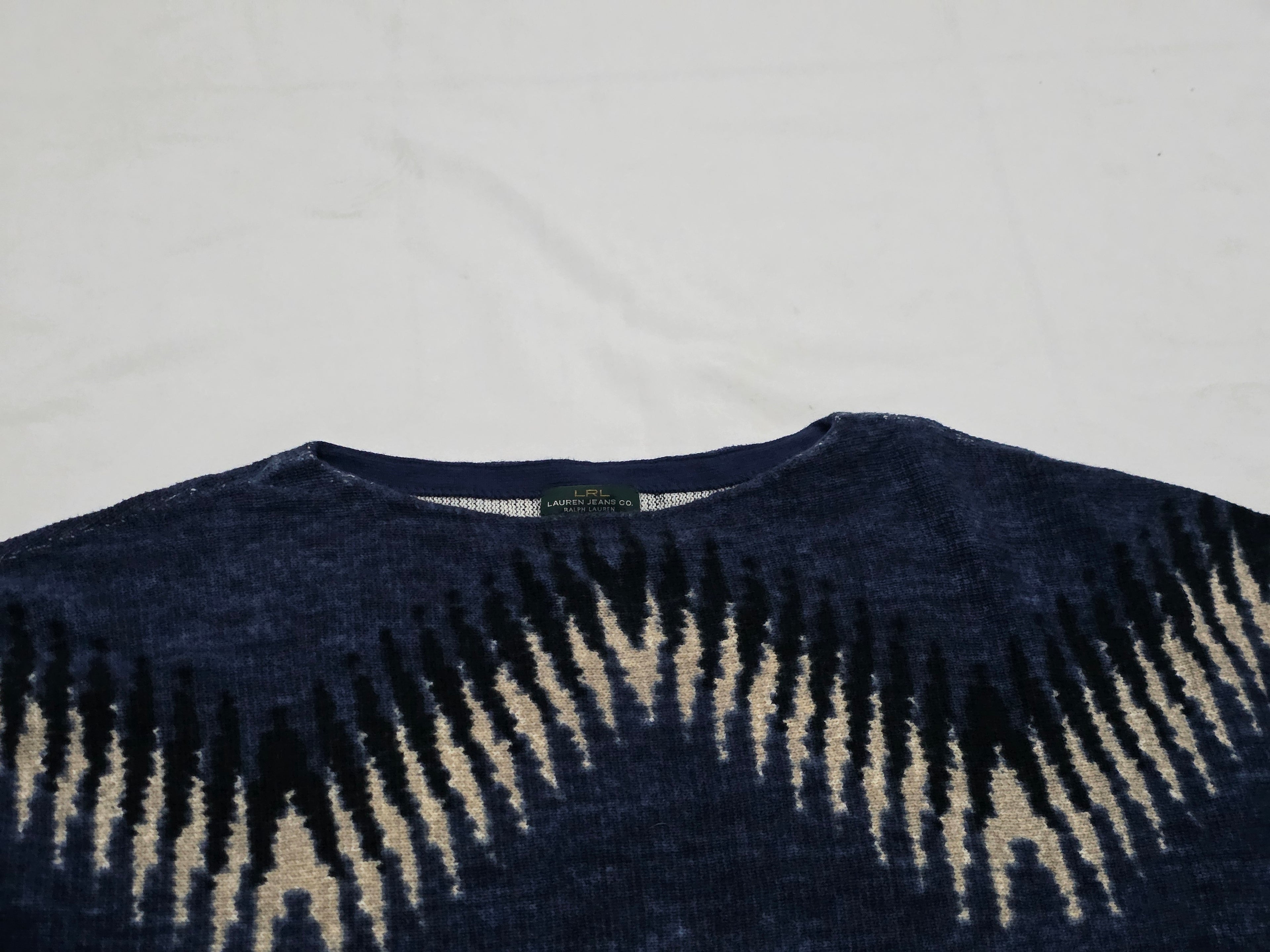 Sueter Corto Ralph Lauren De Mujer Talla Chica Azul Con Cafe