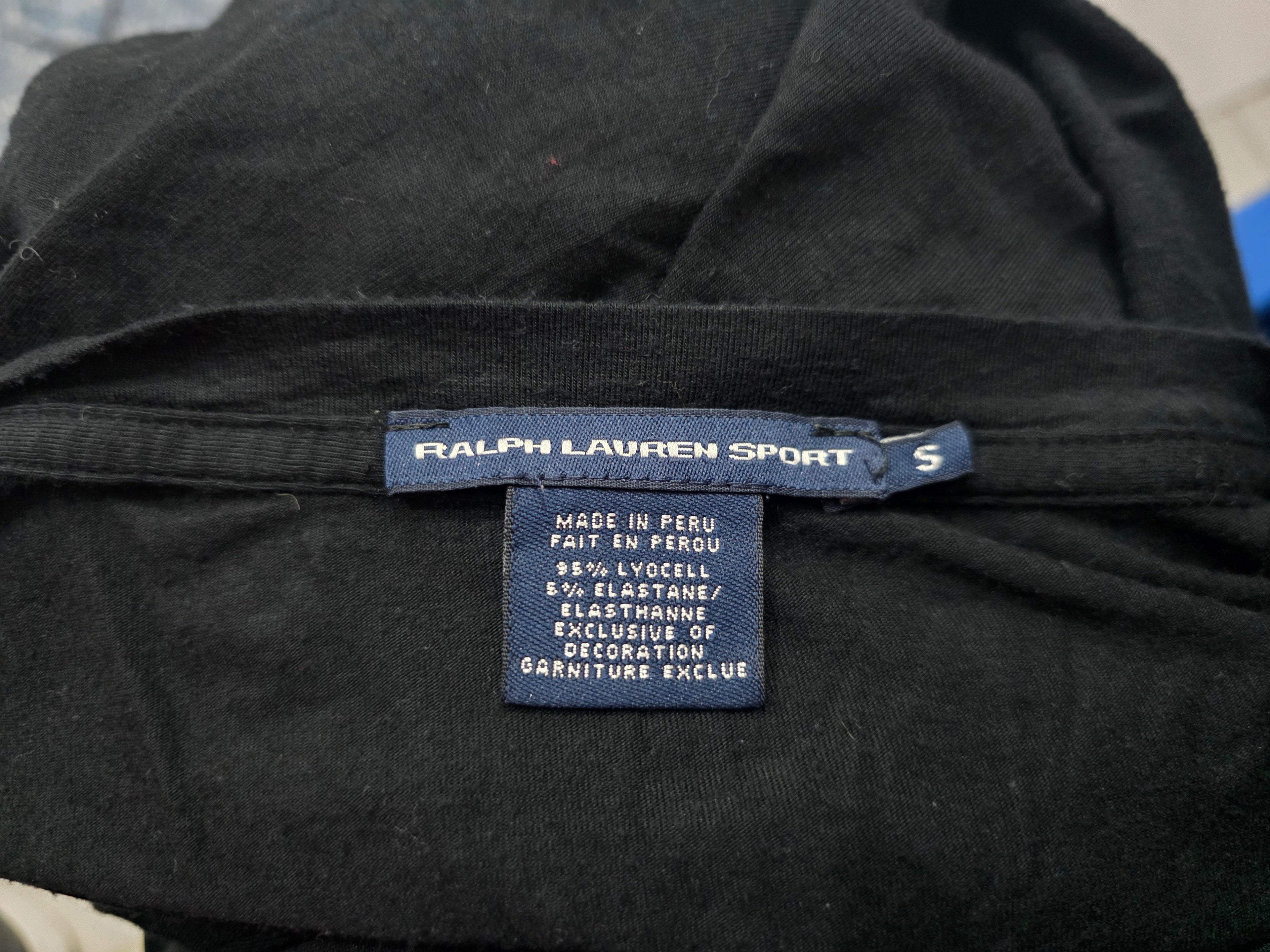 Playera Ralph Lauren Sport Negro Mujer Poni Negro Talla chica