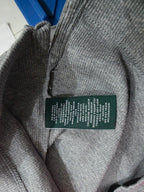 Playera Ralph Lauren Manga Larga Gris Con Cafe Talla Chica