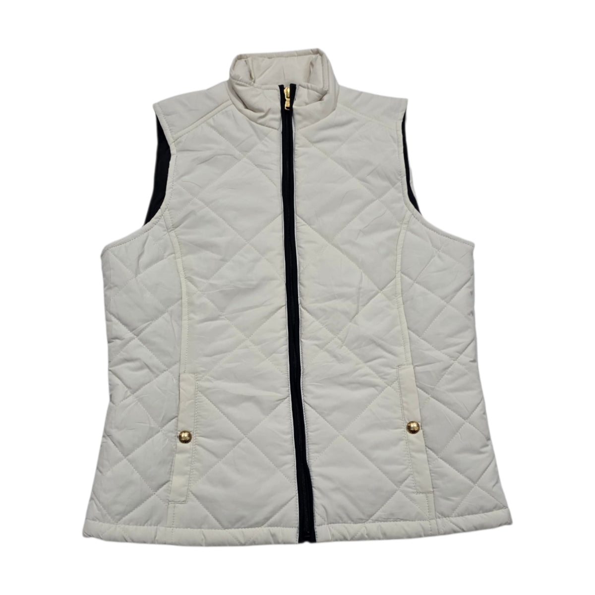 Chaleco Capitonado Ralph Lauren Mujer Chica Color Blanco