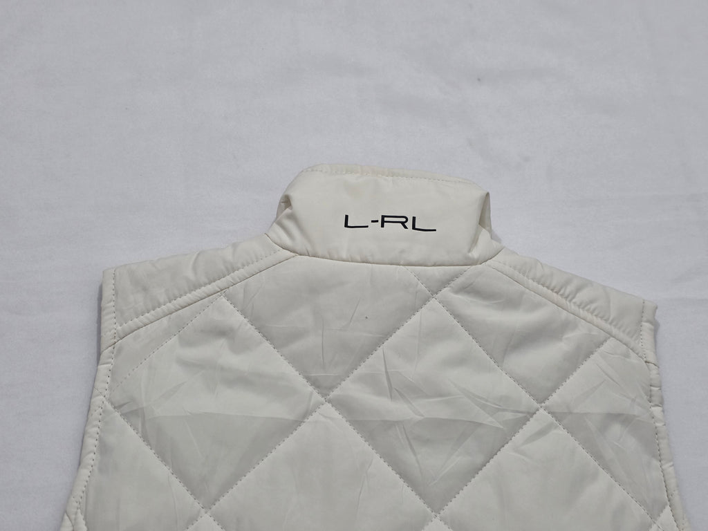 Chaleco Capitonado Ralph Lauren Mujer Chica Color Blanco