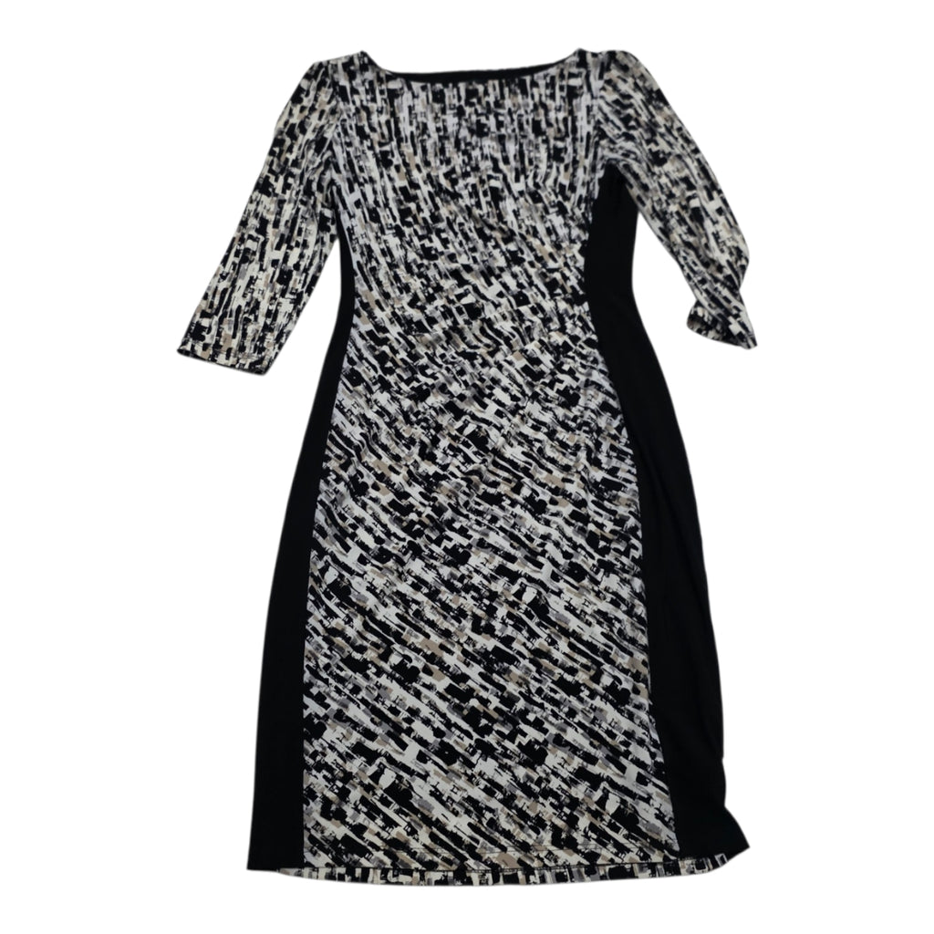 Vestido Ralph Lauren De Mujer Talla 4 Negro/cafe/blanco
