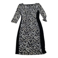 Vestido Ralph Lauren De Mujer Talla 4 Negro/cafe/blanco