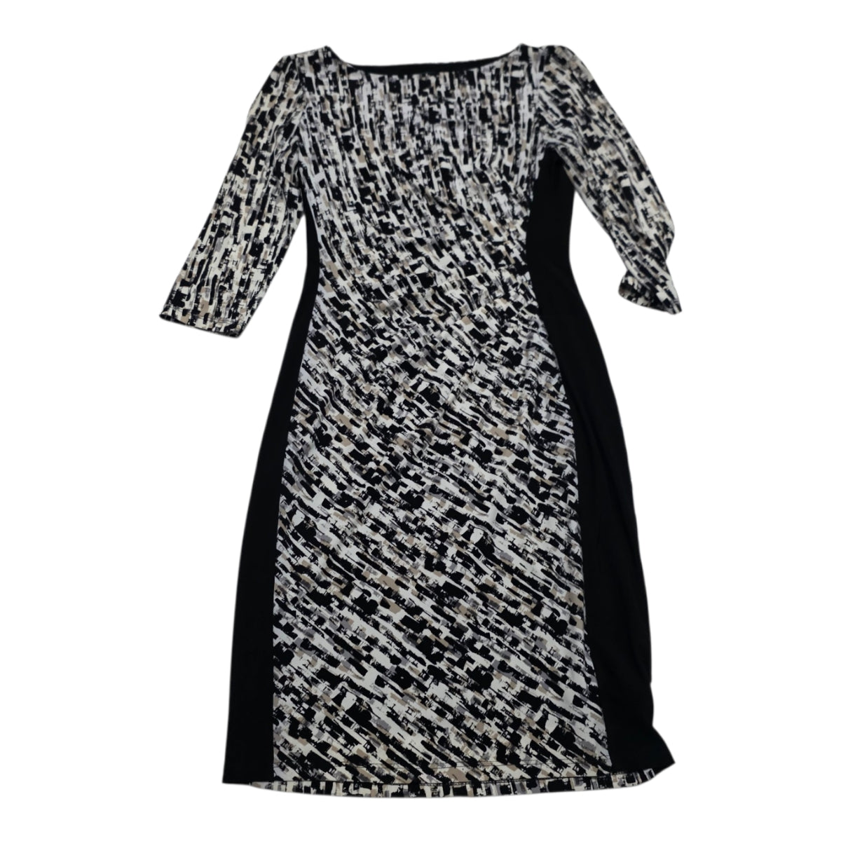 Vestido Ralph Lauren De Mujer Talla 4 Negro/cafe/blanco