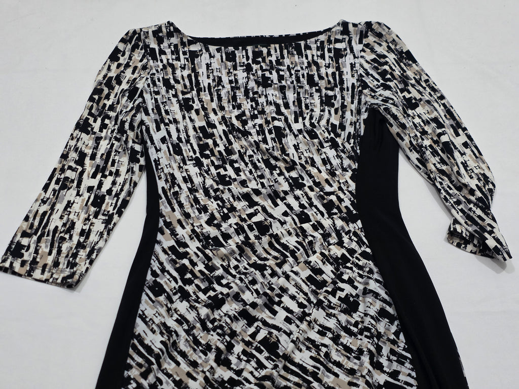 Vestido Ralph Lauren De Mujer Talla 4 Negro/cafe/blanco