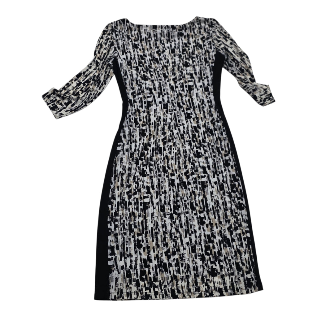 Vestido Ralph Lauren De Mujer Talla 4 Negro/cafe/blanco