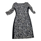 Vestido Ralph Lauren De Mujer Talla 4 Negro/cafe/blanco