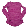Playera Columbia Rosa Con Figuras Mujer Chica Manga Larga