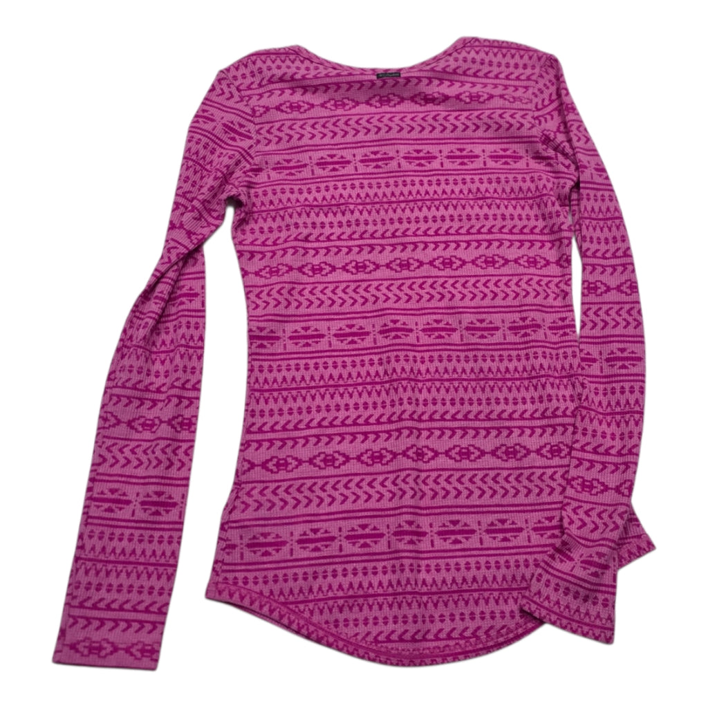 Playera Columbia Rosa Con Figuras Mujer Chica Manga Larga