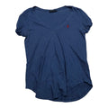 Playera Polo Ralph Laurenmujer Chica Azul Acero Manga Corta
