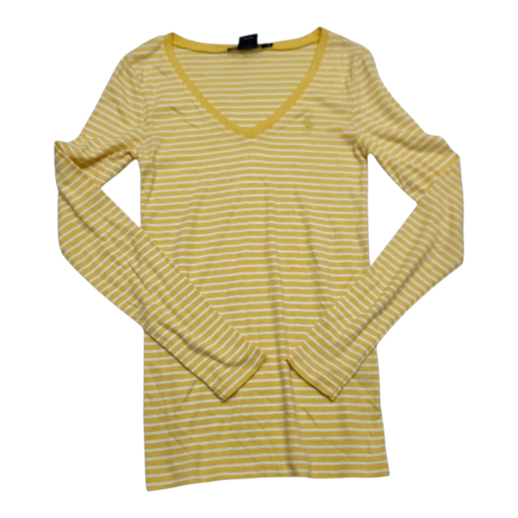 Playera Ralph Lauren Sport Mujer Chica Amarilla Rayada