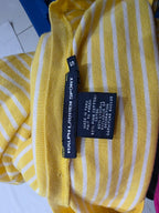 Playera Ralph Lauren Sport Mujer Chica Amarilla Rayada