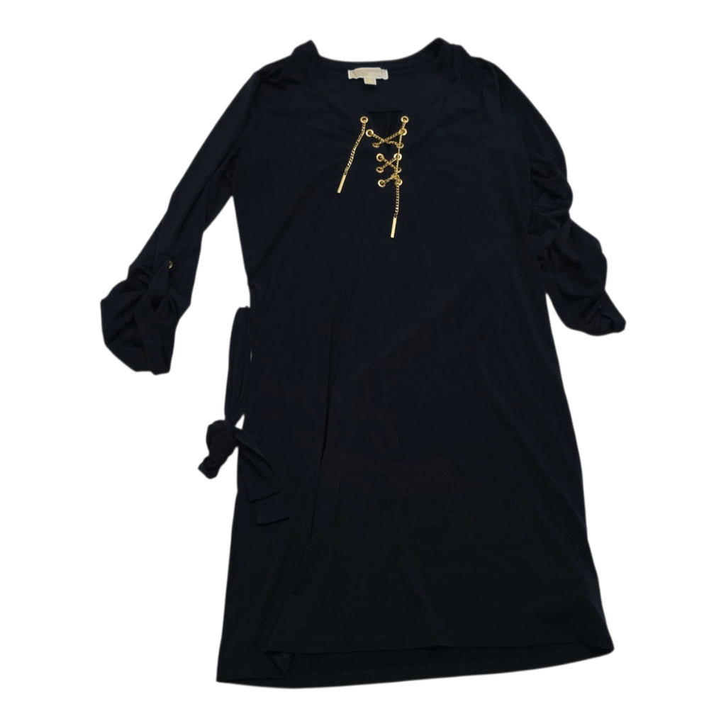 Vestido Michael Kors Mujer Chica Con Cinturon Color Negro