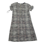 Vestido Tommy Hilfiger Manga Corta Gris/rosa Talla 4